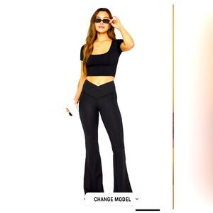 FABLETICS Oasis PureLuxe High-Waisted Crossover Flare